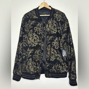 Duran Classic-Fit Floral Jacquard Tracksuit Jacket
